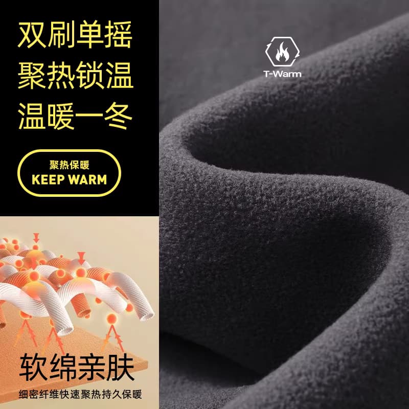 🧥 بلوز پلار نیم‌زیپ TECTOP Winter Thermal Fleece — تصویر ۳