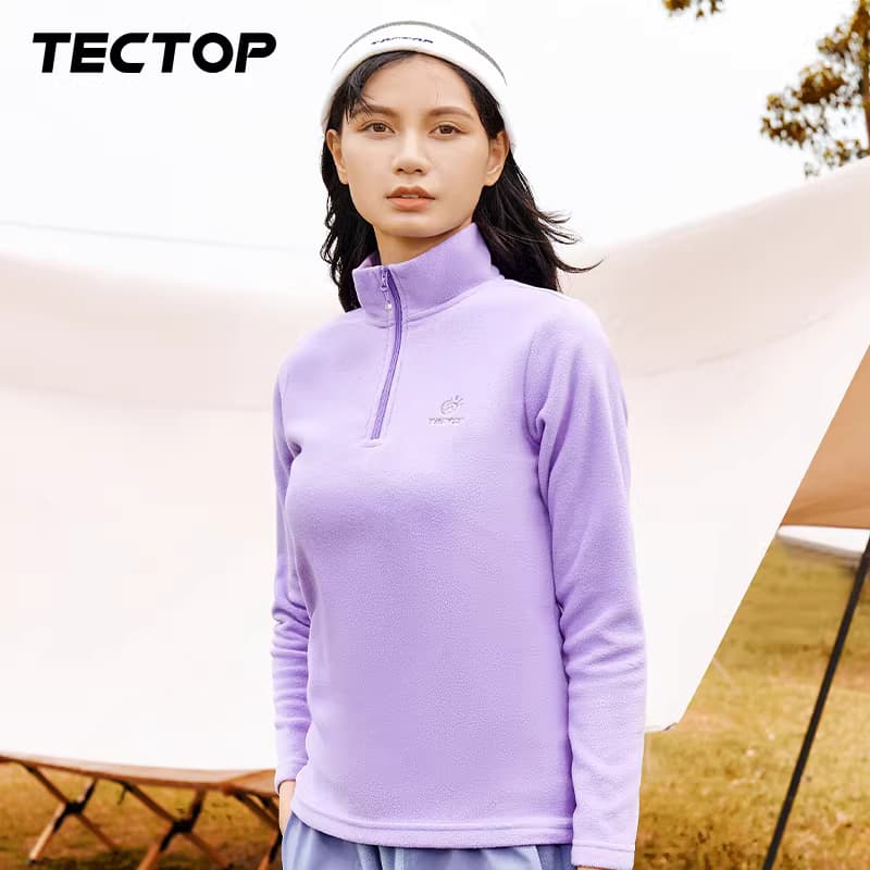 🧥 بلوز پلار نیم‌زیپ TECTOP Winter Thermal Fleece — تصویر ۲