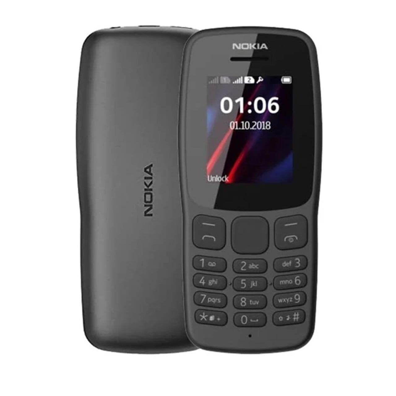 گوشی موبایل Nokia مدل 106-2018 دو سیم‌ کارت – مشکی (مونتاژ ایران) — تصویر ۲