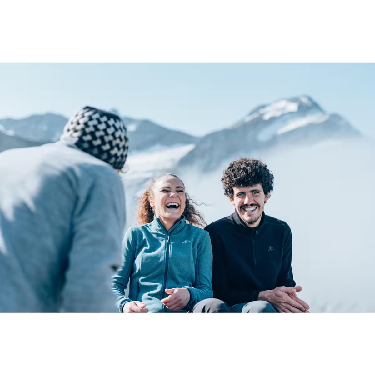 🧥 پلار نیم‌زیپ مردانه کچوا Quechua MH100 Men’s Fleece — تصویر ۴