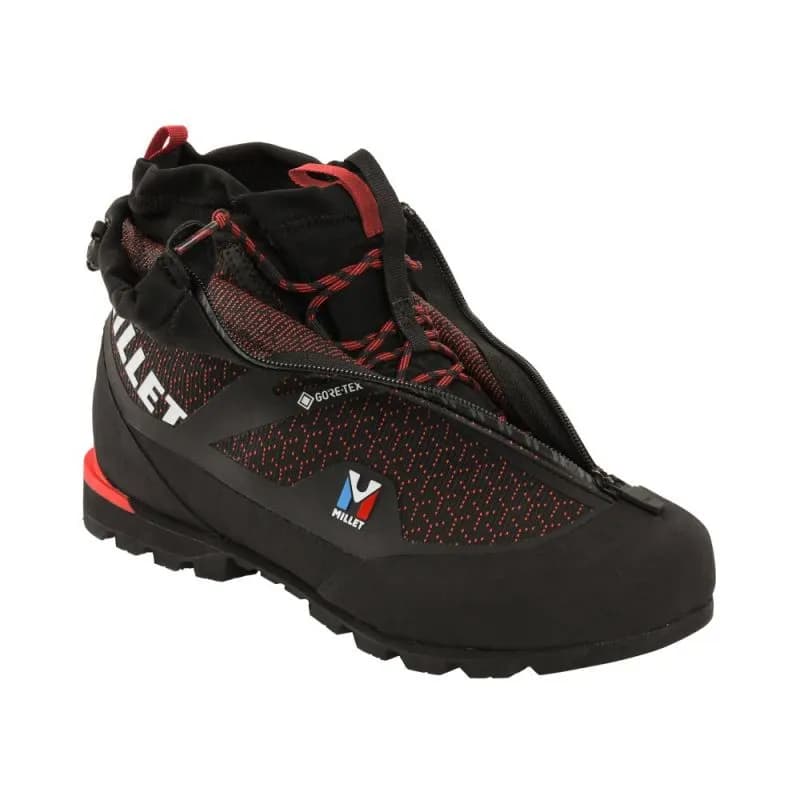Millet Grepon Carbon Pro GTX U – بوت کوهنوردی یک‌ونیم‌پوش مشکی/قرمز – سایز 45⅓ EU | زیتون کمپ — تصویر ۳