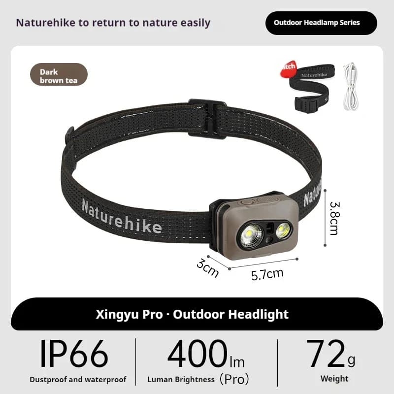 چراغ پیشانی نیچرهایک 400 لومن اورجینال مدل CNK2450ZM015 – Xingyu Pro Outdoor Headlamp
