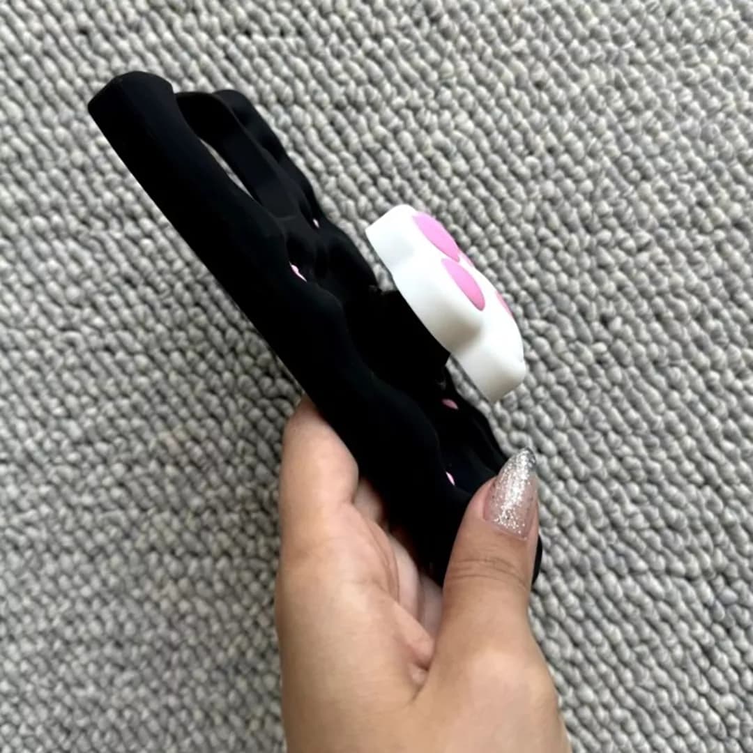 قاب گوشی اپل iPhone 13/14/15 کد 2199 طرح پنجه گربه | سیلیکونی هولدردار — تصویر ۶