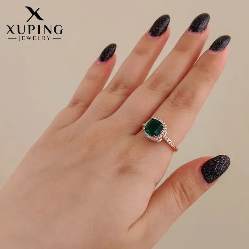 انگشتر نگین زمردی ژوپینگ — تصویر ۲