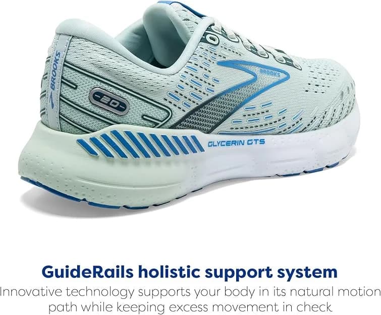 Brooks Glycerin GTS 20 کفش دویدن زنانه – آبی روشن – سایز 39 EU | زیتون کمپ — تصویر ۲