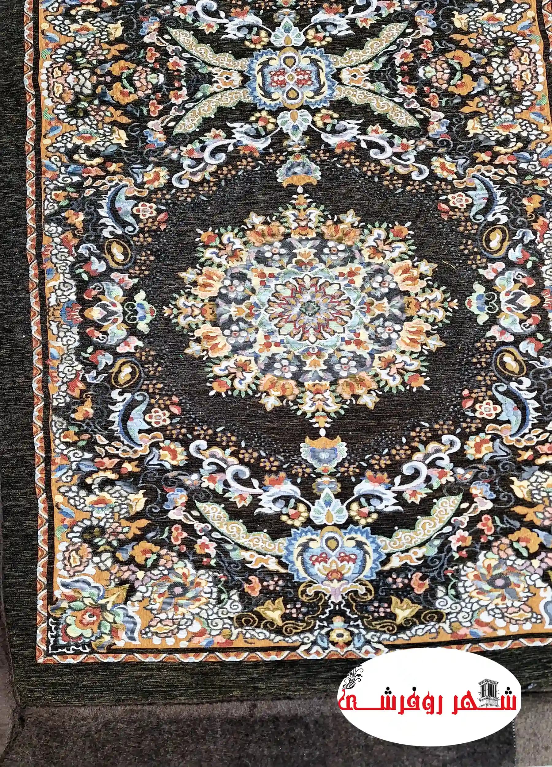 کناره نمدی طرح پردیس رنگ قهوه ای — تصویر ۲