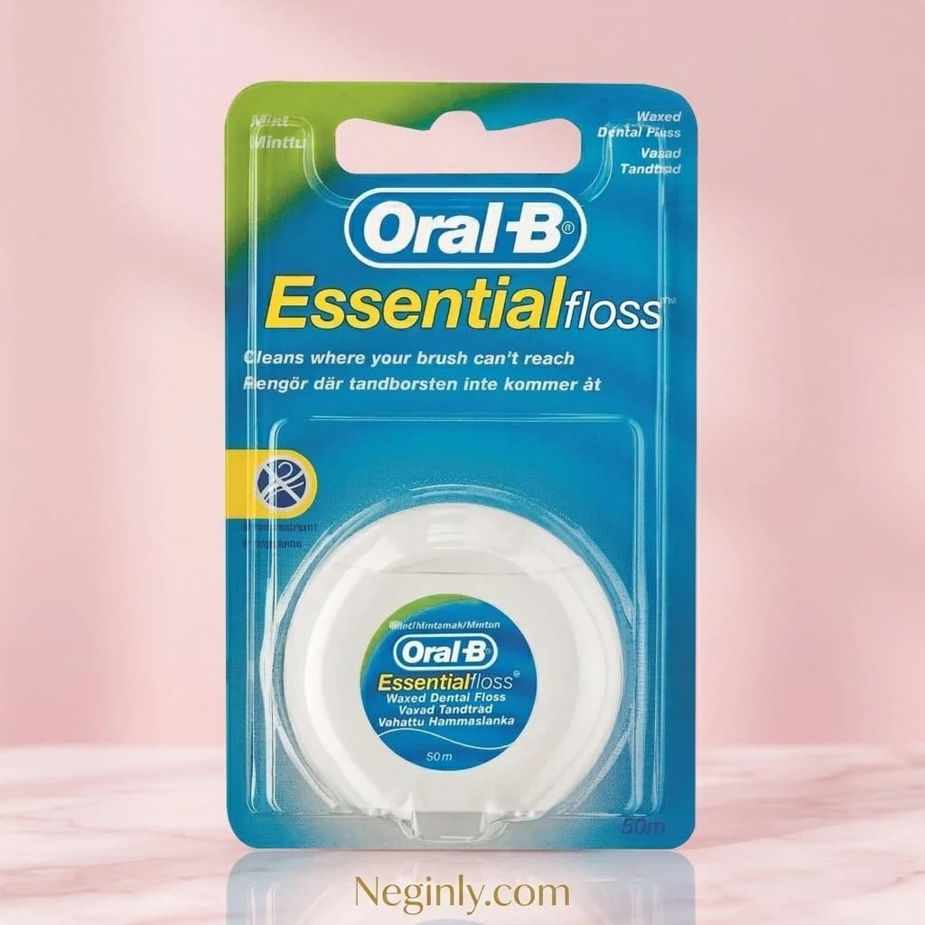 نخ دندان اورال-بی مدل Essential Floss (۵۰ متر) – رایحه نعنایی