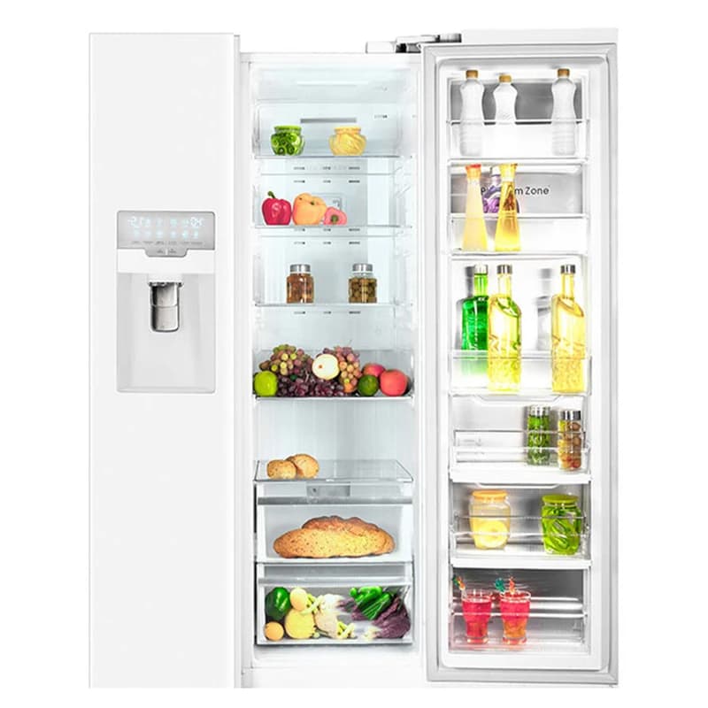 ساید بای ساید اسنوا گالری هوشمند 35 فوت مدل ARS3Di-L300W سفید متالیک — تصویر ۳
