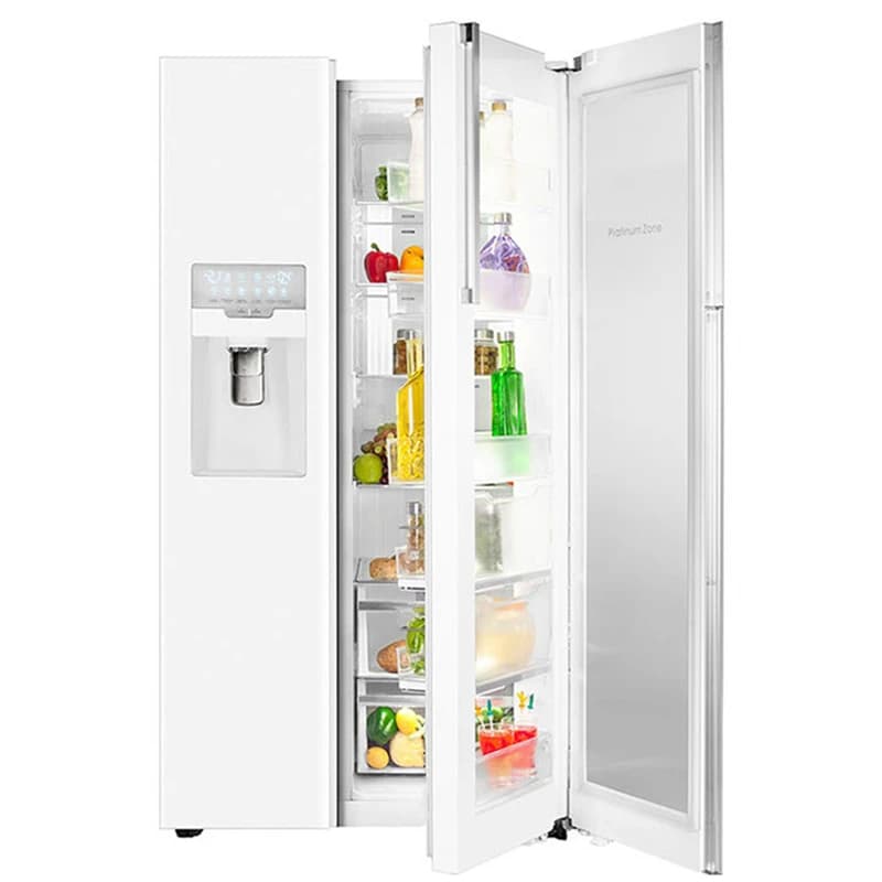 ساید بای ساید اسنوا گالری هوشمند 35 فوت مدل ARS3Di-L300W سفید متالیک — تصویر ۲
