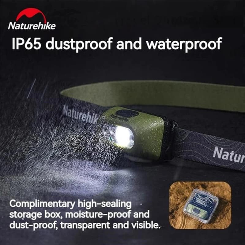 🟢 چراغ پیشانی نیچرهایک 200 لومن اورجینال Naturehike CNK2300DQ023 — تصویر ۳