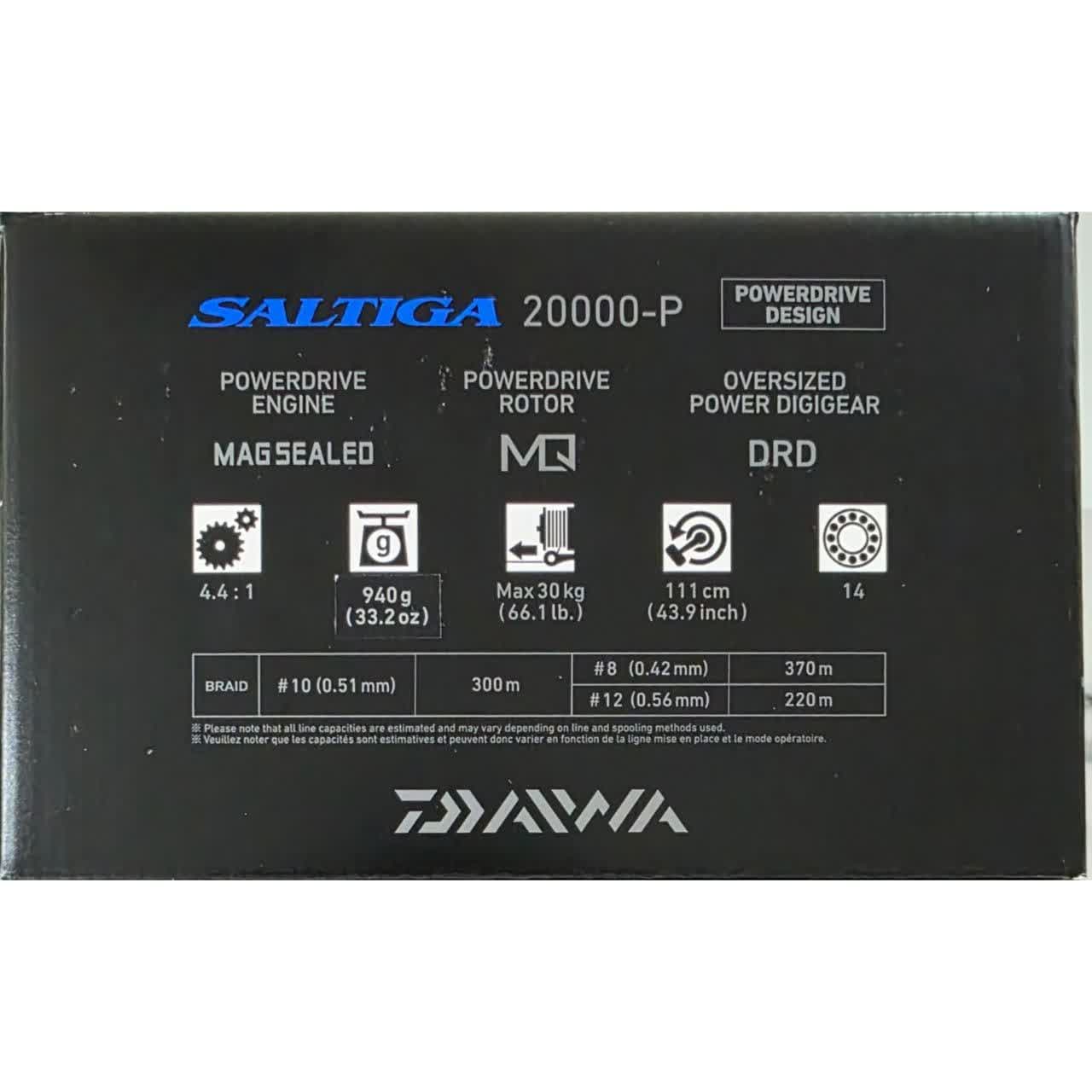 چرخ اسپین آب شور دایوا سالتیگا Daiwa 25 Saltiga 20000-P — تصویر ۶