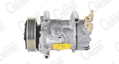 کمپرسور کولر پژو206 سه پیچ طرح ساندن 1907-TURBOCOOL