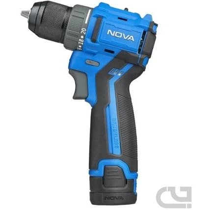 دریل پیچ گوشتی شارژی نووا مدل 7717 با ولتاژ ۱۲ ولت nova 10 میلیمتر 48 نیوتن