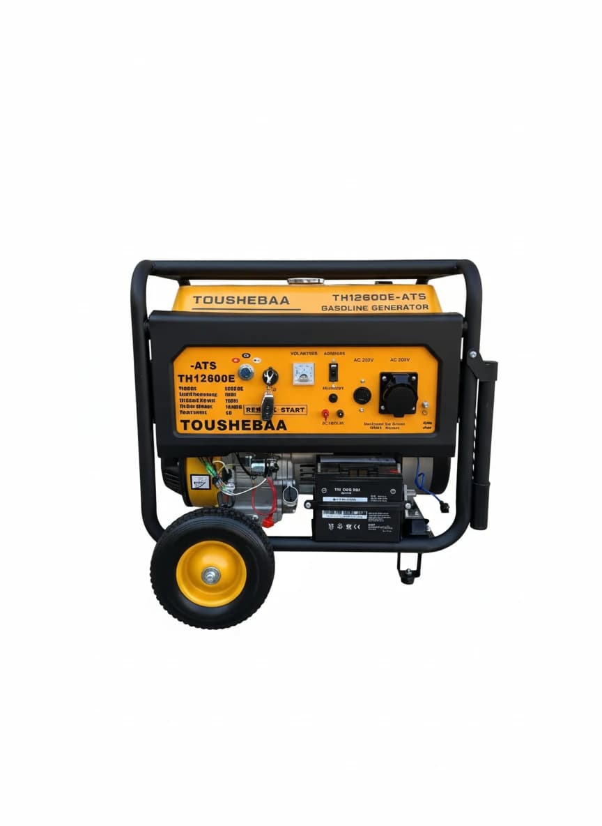 موتوربرق 10/۵ کیلووات تکفاز بنزینی ریموت استارت توشیبا مدل TH12600E-ATS