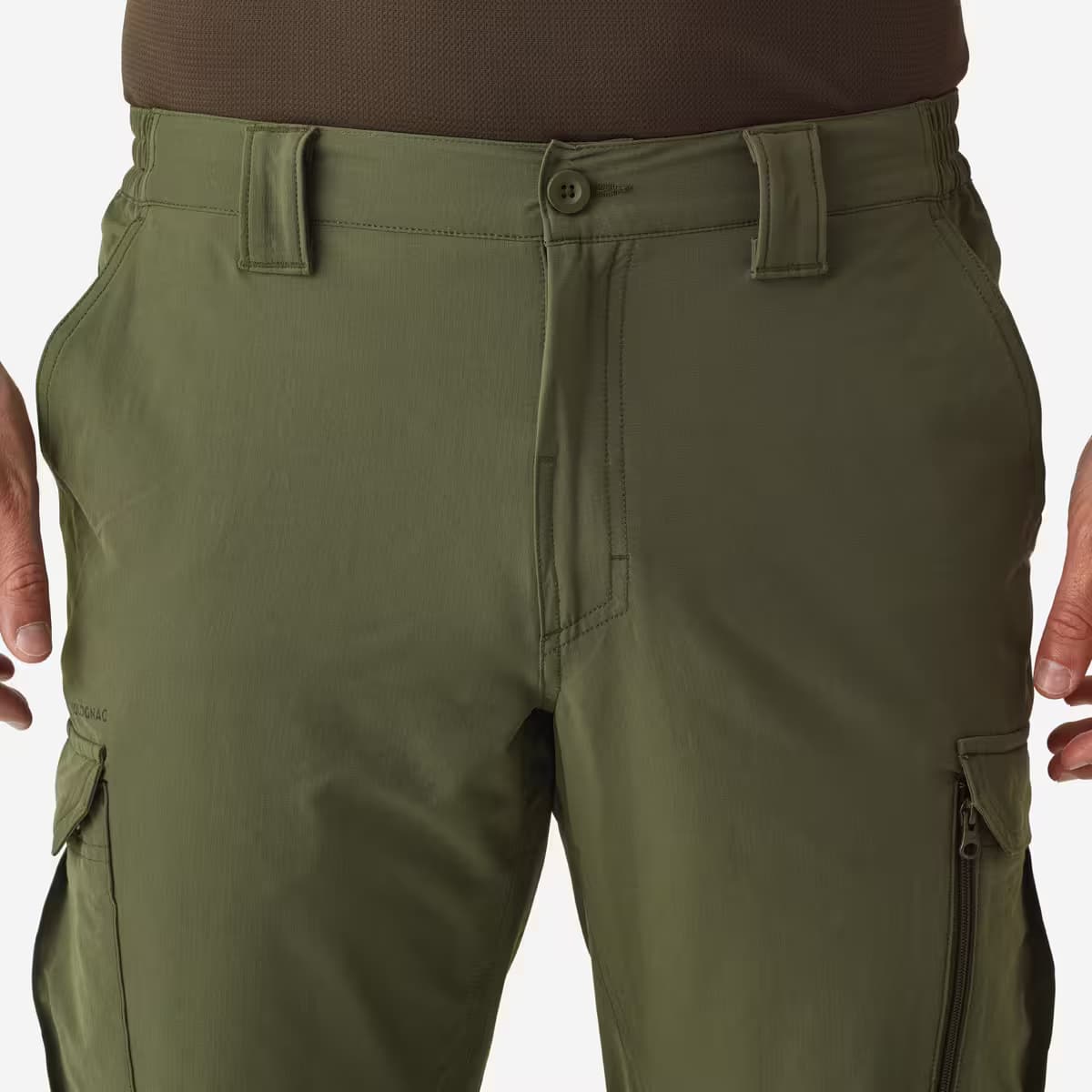 🖤 شلوار کارگو مردانه سولوگناک Solognac Lightweight Breathable Trousers 500 Green | زیتونکمپ — تصویر ۵