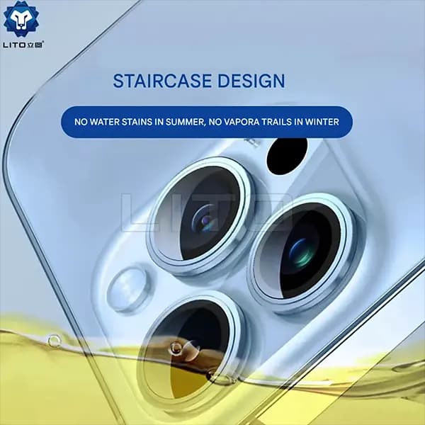 محافظ لنز دوربین گوشی اپل iPhone 17 Pro لیتو — تصویر ۵