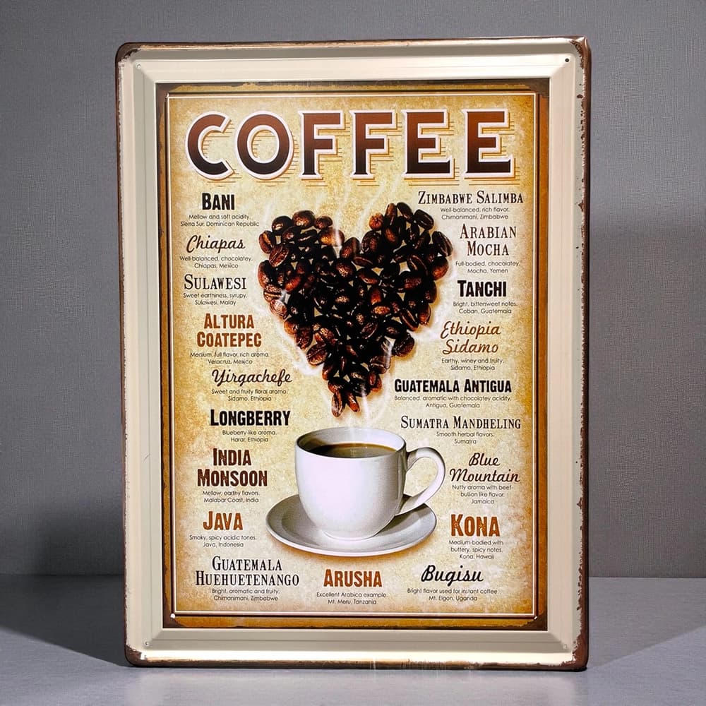 تابلو فلزی طرح Coffee ابعاد 30×40