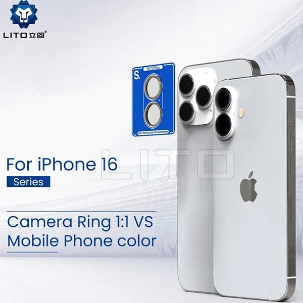 محافظ لنز دوربین گوشی اپل iPhone 16 لیتو — تصویر ۲