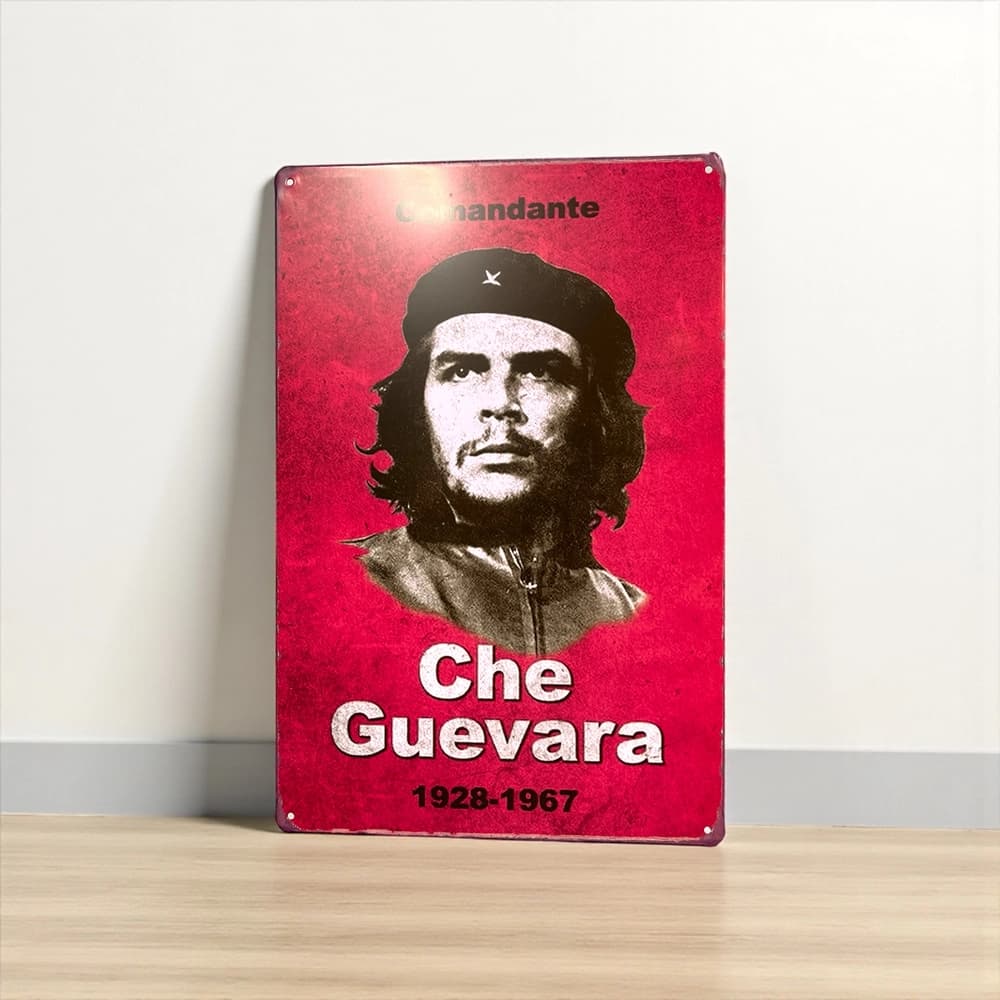 تابلو طرح پلاک فلزی مدل Che Guevara با ابعاد 20×30