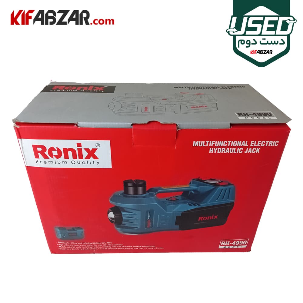 جک هیدرولیکی فندکی 5 تن رونیکس مدل RH-4990 دست دوم — تصویر ۸