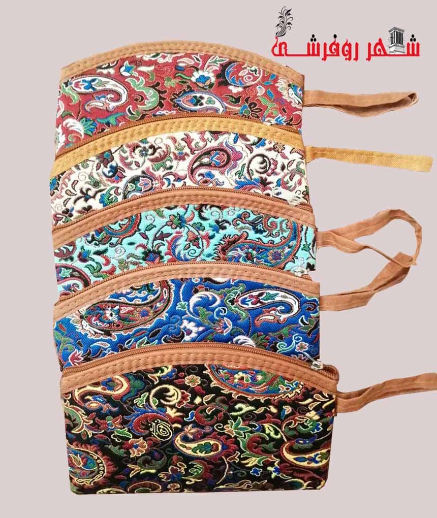 کیف لوازم آرایش طرح سنتی ترمه