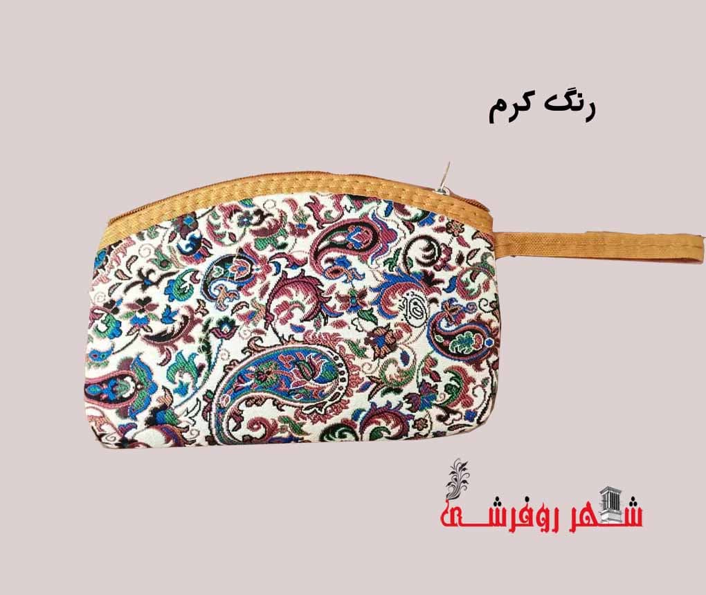 کیف لوازم آرایش طرح سنتی ترمه — تصویر ۴