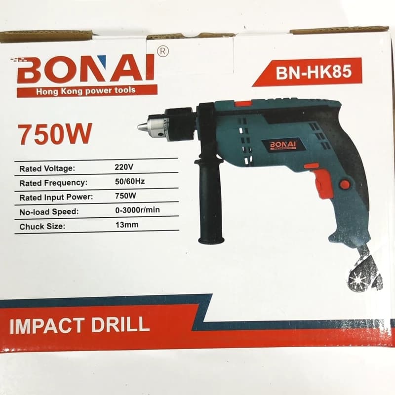 دریل 13 چکشی اصلی بونای 750 وات – مدل BN_HK85 — تصویر ۳