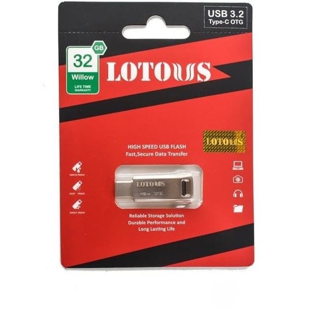 فلش مموری لوتوس مدل Willow USB 3.2 ظرفیت 32 گیگابایت