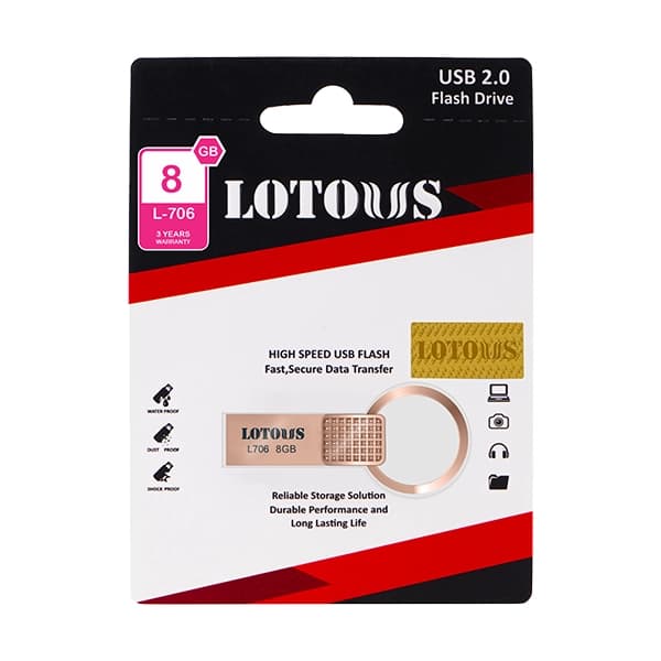 فلش مموری لوتوس مدل L-706 ظرفیت 8 گیگابایت