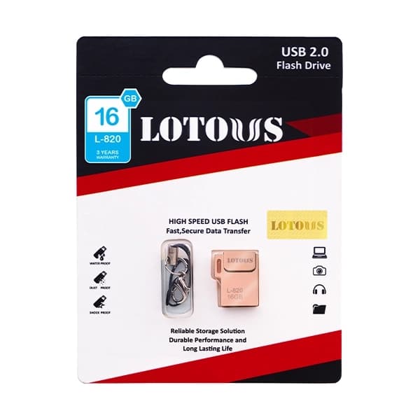 فلش مموری لوتوس مدل L-820 ظرفیت 16 گیگابایت
