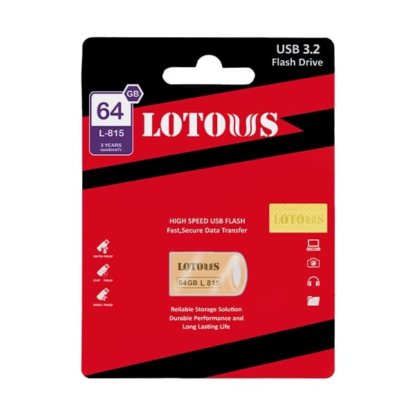 فلش مموری لوتوس مدل L-815 ظرفیت 64 گیگابایت