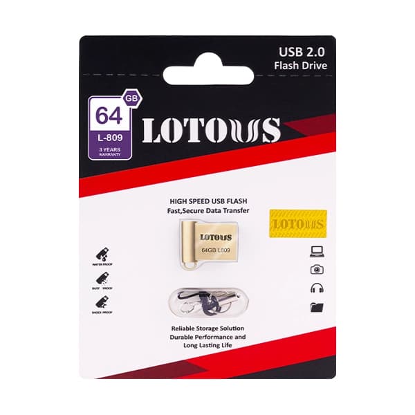 فلش مموری لوتوس مدل L-809 ظرفیت 64 گیگابایت