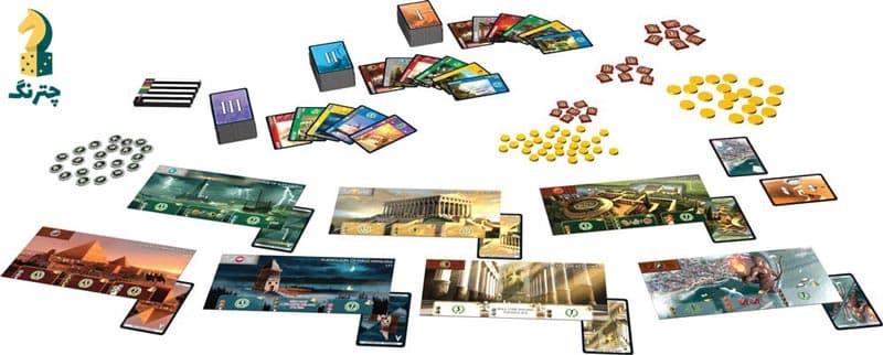 بازی عجایب هفتگانه (بردگیم 7wonders) — تصویر ۳
