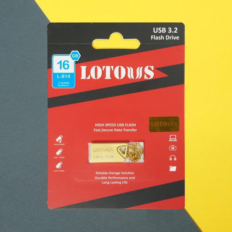 فلش مموری لوتوس مدل L-814 ظرفیت 16 گیگابایت