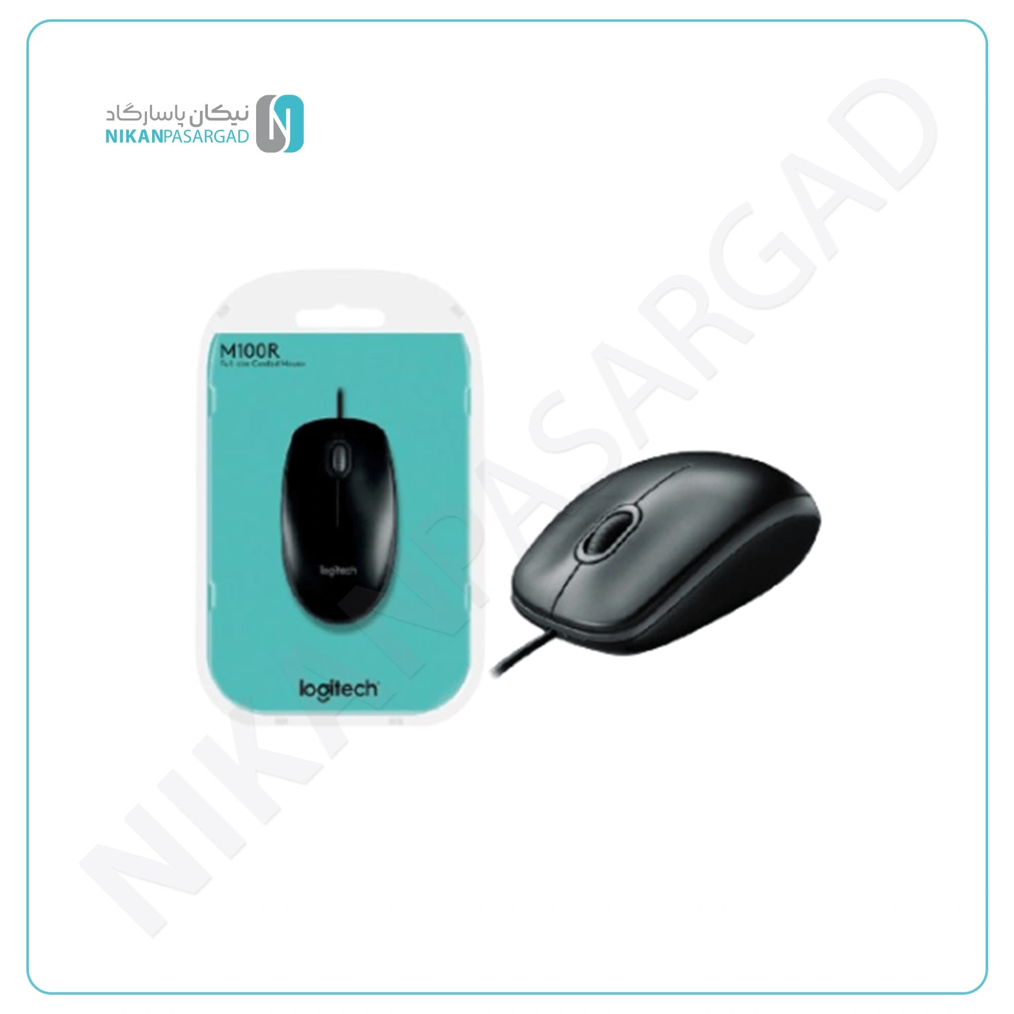 ماوس با سیم لاجیتک مدل Logitech M100R ( جعبه باز ) — تصویر ۴