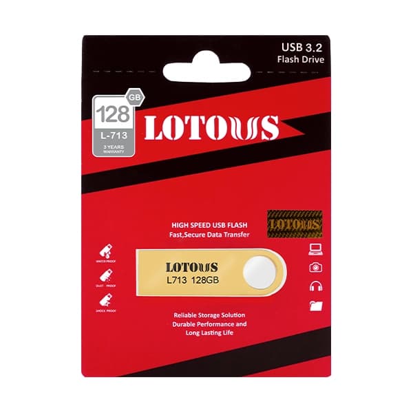 فلش مموری لوتوس مدل L-713 ظرفیت 128 گیگابایت