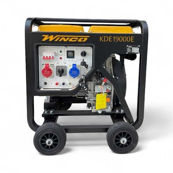 موتوربرق گازوئیلی 10 کیلووات سه فاز تکفاز وینکو مدل KDE19000E ریموت دار