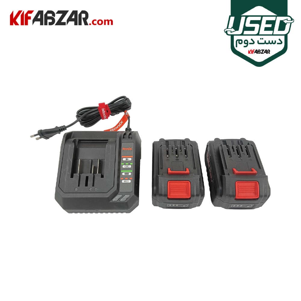 دریل پیچ گوشتی چکشی شارژی 40 ولت رونیکس مدل 8905-40V دست دوم — تصویر ۴