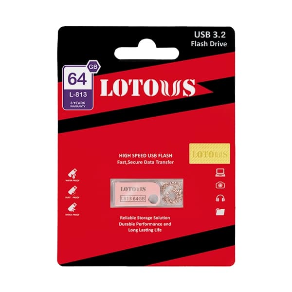 فلش مموری لوتوس مدل L-813 ظرفیت 64 گیگابایت