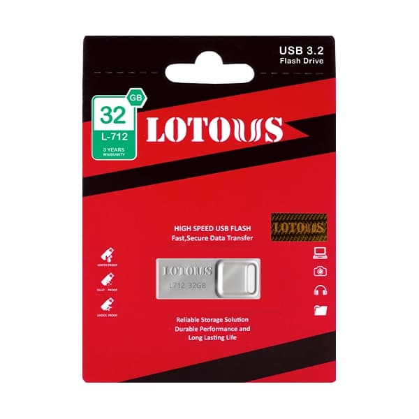 فلش مموری لوتوس USB 3.2 مدل L-712 ظرفیت 32 گیگابایت