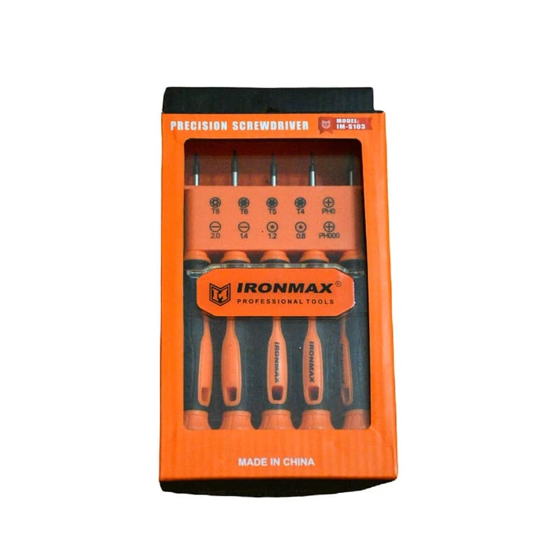 پیچ گوشتی ساعتی آیرون مکس مدل IM-S103 کد sw مجموعه 10 عددیironmax
