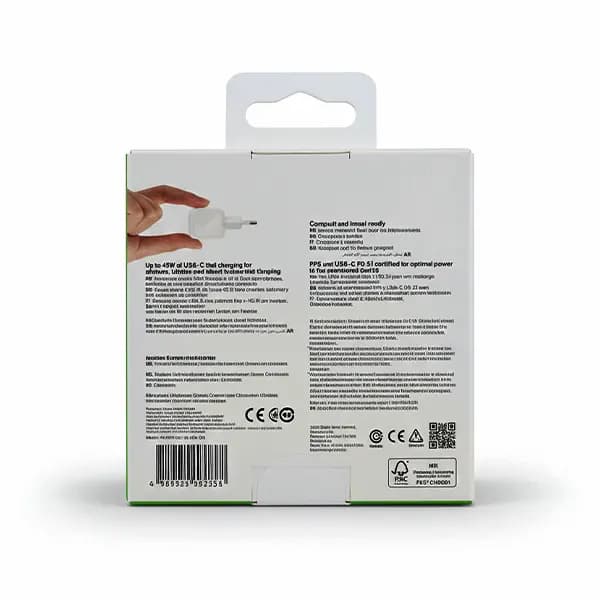 شارژر دیواری 45 وات USB-C بلکین مدل wca013kq — تصویر ۴