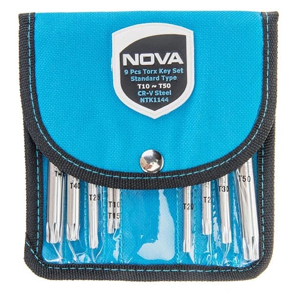 مجموعه 9 عددی آچار ستاره‌ای نووا مدل NTK-1144 NOVA
