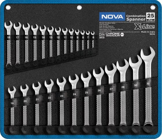 ست آچار یکسر رینگ و یکسر تخت نووا مدل 9434 nova