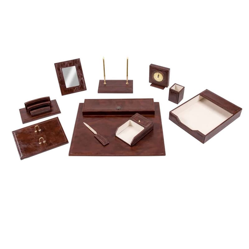 ست رومیزی مدیریتی چرمی 10 پارچه قائم کد 810