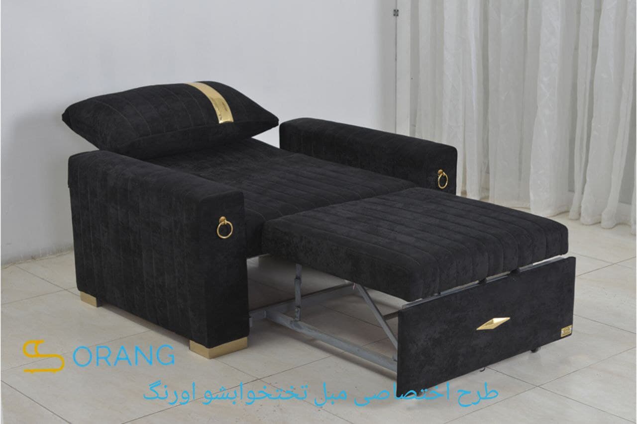 مبل تخت خوابشو مدل ریلی دسته مکعب — تصویر ۶