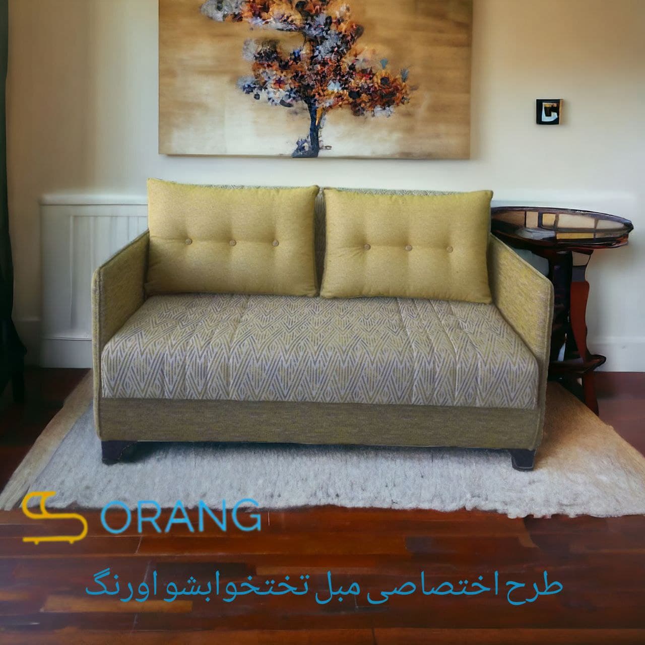 کاناپه تخت خوابشو لالوسکی دسته پاکتی