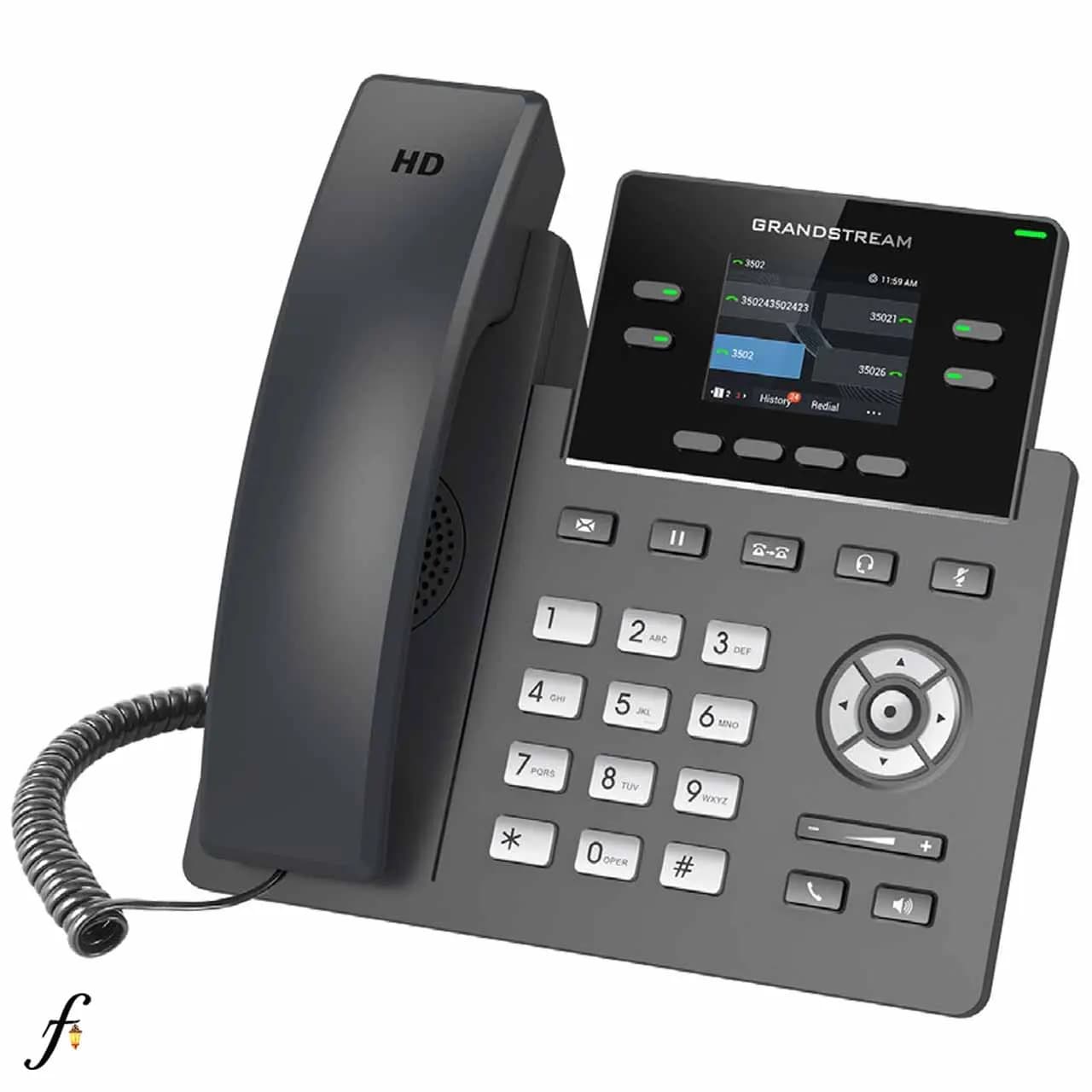 تلفن تحت شبکه گرنداستریم مدل GRP2612W — تصویر ۲