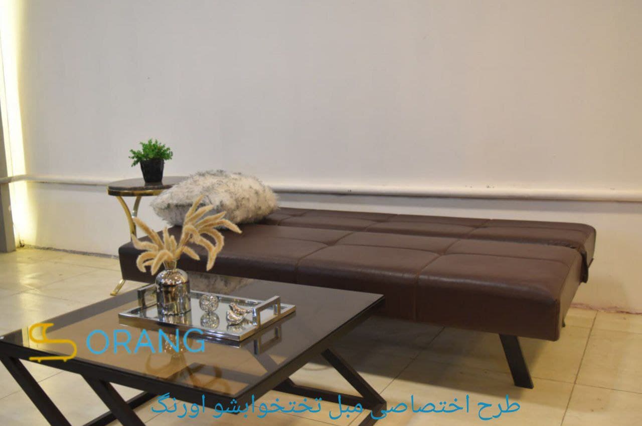 کاناپه تخت خوابشو مدل هیدن دارک اورنگ — تصویر ۲