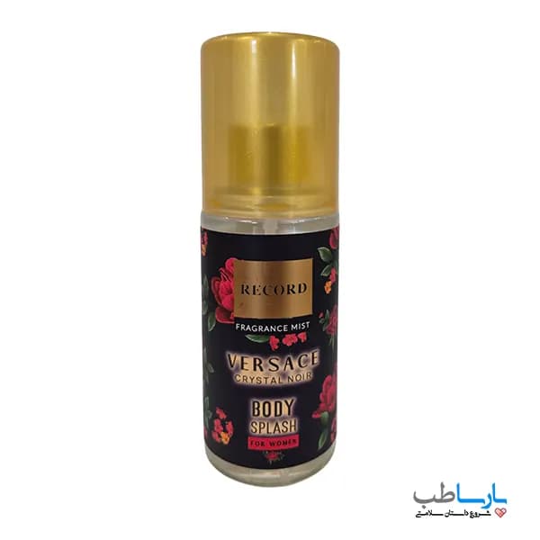 بادی اسپلش زنانه رکورد RECORD مدل VERSACE CRYSTAL NOIR حجم 150 میلی لیتر